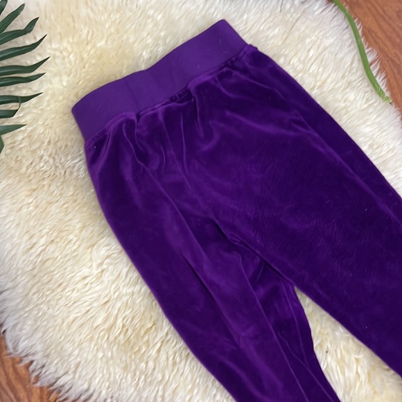 Juicy Couture Purple Joggers/ Girls Size 6 - Picture 5 of 7